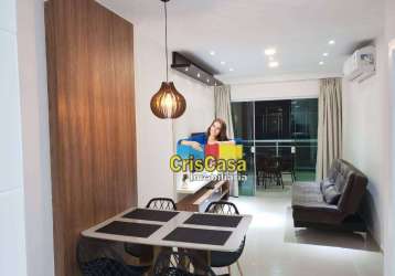 Apartamento com 1 dormitório à venda, 61 m² por r$ 720.000,00 - centro - cabo frio/rj