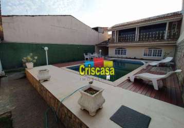 Casa com 3 dormitórios à venda, 375 m² por r$ 1.200.000,00 - braga - cabo frio/rj