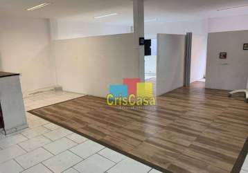 Sala para alugar, 90 m² por r$ 2.500,00/mês - centro - cabo frio/rj