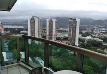 Open house vende - flat mobiliado na barra da tijuca. sol da manhã. vista livre!