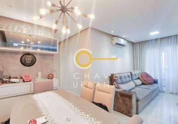 Apartamento com 3 dormitórios à venda, 82 m² por r$ 700.000,00 - estuário - santos/sp