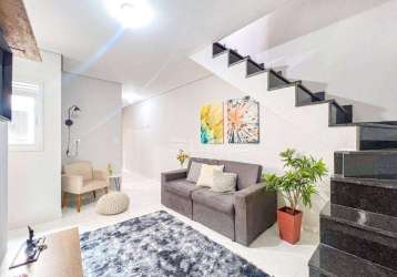 Cobertura com 2 dormitórios à venda, 80 m² por r$ 360.000,00 - vila guarani - santo andré/sp