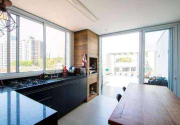 Cobertura à venda com elevador 3 dormitórios à venda, 141 m² por r$ 920.000 - vila santa teresa - santo andré/sp