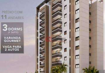 Apartamento com 3 dormitórios à venda, 79 m² por r$ 585.000,00 - jardim capotuna  - jaguariúna/sp