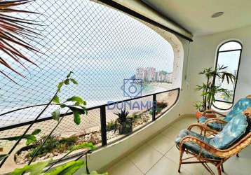 Apartamento com 4 dormitórios à venda, 190 m² por r$ 1.300.000,00 - praia das asturias frente mar - guarujá/sp