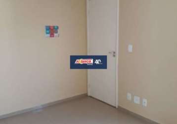 Apartamento com 2 dormitórios à venda, 42m² - vila alzira - guarulhos/sp