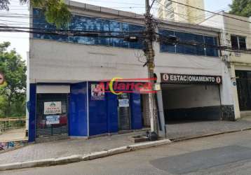 Prédio comercial com área total  de 600²m² no centro de guarulhos. com 1 sala comercial ,  estaciona