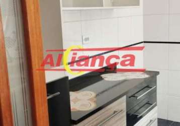 Apartamento no 1° andar com 2 quartos e 1 vaga de garagem no jd. adriana em guarulhos, sp