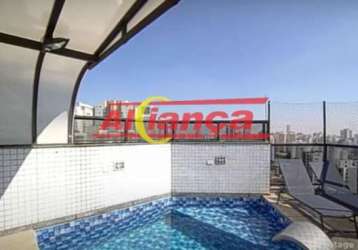 Cobertura duplex com piscina a venda nos altos do tatuapé, 242 m², 4 dorm, sendo 2 suítes, 4 vagas