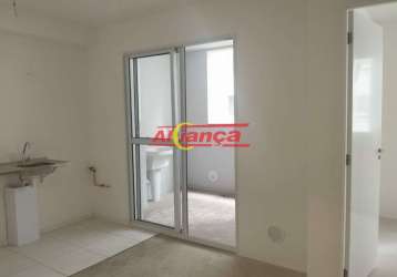 Apartamento com 2 quartos, sendo 1 suíte à venda, 43 m² - vila das bandeiras - guarulhos - sp