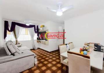 Vendo apartamento 65 m² , 2 dormitórios, 1 vaga, jardim vila galvão - guarulhos