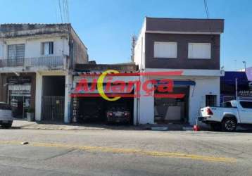 Salão comercial /lote/ terreno a venda, 143m² por r$ 800.000,00 - jd.pinhal- guarulhos/sp.