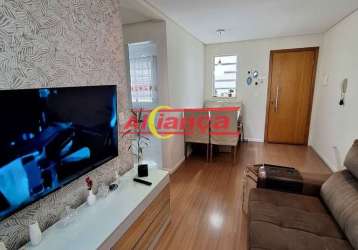 Apartamento com 2 dormitórios à venda, 60 m² - vila nossa senhora de fátima - guarulhos/sp