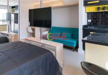 Apartamento a venda com 1 quarto com, 28m² por r$ 440.000,00 - centro ? guarulhos/sp.