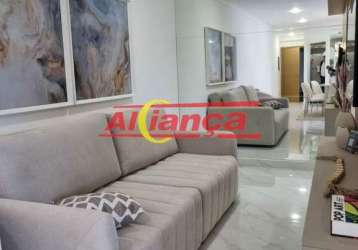 Apartamento à venda 98.90m², com 3 quartos, 3 banheiros - centro - guarulhos/sp.