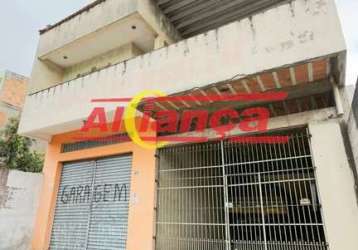 Excelente sobrado com área comercial 400m² no bairro: soberana -guarulhos