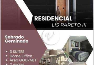 Sobrado à venda, 150 m² por r$ 910.000,00 - parque das nações - santo andré/sp