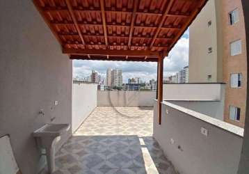 Cobertura à venda, 100 m² por r$ 560.000,00 - vila santa teresa - santo andré/sp