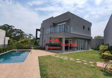 Casa com 4 dormitórios, 307 m² - venda por r$ 3.550.000,00 ou aluguel por r$ 24.206,00/mês - granja viana - cotia/sp