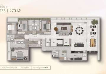 Apartamento com 4 quartos à venda na rua caiçaras, 35, centro, juiz de fora, 270 m2 por r$ 2.543.200