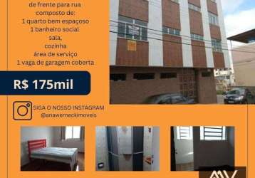 Apartamento com 1 dormitório à venda, 60 m² por r$ 175.000,00 - paineiras - juiz de fora/mg