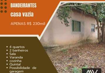 Casa com 4 dormitórios à venda, 120 m² por r$ 230.000,00 - bandeirantes - juiz de fora/mg