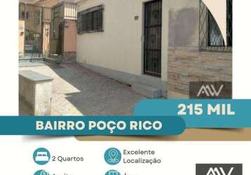 Casa com 2 dormitórios à venda, 77 m² por r$ 215.000,00 - poço rico - juiz de fora/mg