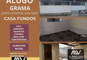 Casa com 2 dormitórios, 90 m² - venda por r$ 160.000,00 ou aluguel por r$ 650,00/mês - grama - juiz de fora/mg