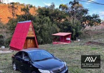 Chalé  com 1 dormitório à venda, 1000 m² por r$ 80.000,00 - zona rural - pedro teixeira /mg