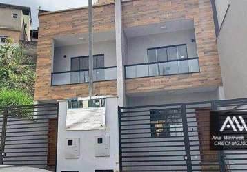 Casa com 2 dormitórios à venda, 82 m² por r$ 285.000,00 - milho branco - juiz de fora/mg