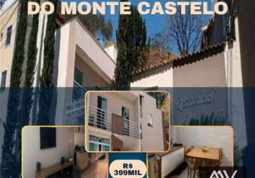 Casa com 3 dormitórios à venda, 143 m² por r$ 399.000,00 - monte castelo - juiz de fora/mg