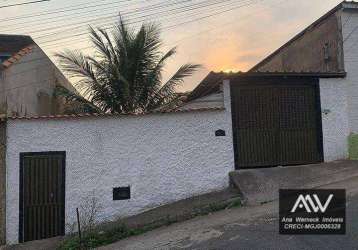 2 casas com 4 dormitórios (2 dormitórios cada) à venda, 160 m² por r$ 300.000 - amazônia - juiz de fora/mg