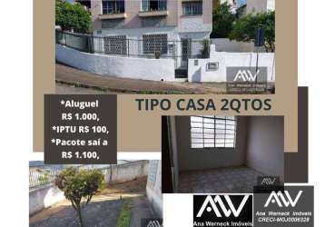 Casa com 2 dormitórios para alugar, 84 m² por r$ 1.100,00/mês - bairu - juiz de fora/mg