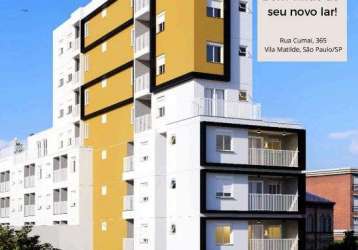 Lançamento apto de 1 e 2 dormitórios com lazer e piscina a 650 metros do metro vila matilde ( valor promocional e unidades podem ser alteradas sem aviso prévio)