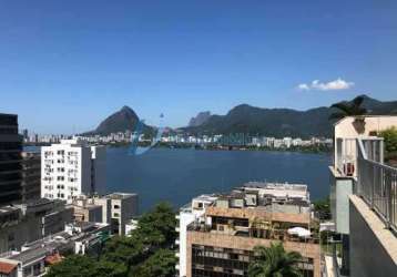 Cobertura com 2 quartos à venda na rua fonte da saudade, lagoa, rio de janeiro, 192 m2 por r$ 2.700.000