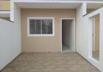 Casa nova com 2 dormitórios à venda, 53 m² por r$ 196.000 - jardim eucalíptos - sorocaba/sp