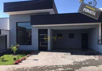 Casa térrea de condomínio com 3 quartos, sendo 1 suíte  à venda, 149 m² por r$ 1.200.000 - condominio golden park residence - sorocaba/sp