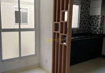 Apartamento novo com 2 quartos à venda, 42 m² por r$ 210.000 - condomínio serra do horto - caguaçu - sorocaba/sp