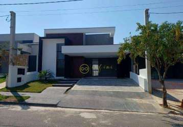 Casa nova de condomínio com 3 suítes, sendo 1 máster com closet  à venda, 181 m² por r$ 1.450.000 - condomínio le france - aparecidinha, sorocaba/sp