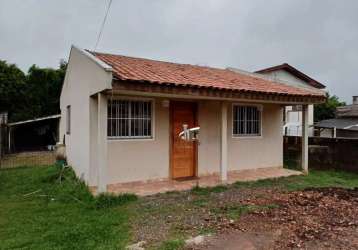 Casa com 2 quartos no xaxim, terreno amplo, casa de 72m² - ca367