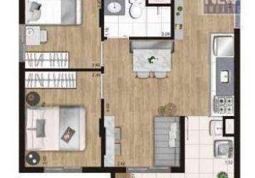 Apartamento à venda, 42 m² por r$ 385.947,97 - vila primavera - são paulo/sp