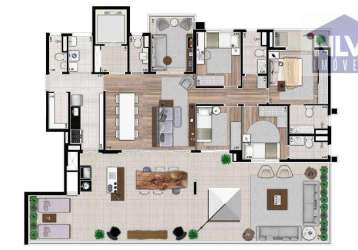 Apartamento garden com 4 dormitórios à venda, 211 m² por r$ 2.561.276,00 - perdizes - são paulo/sp