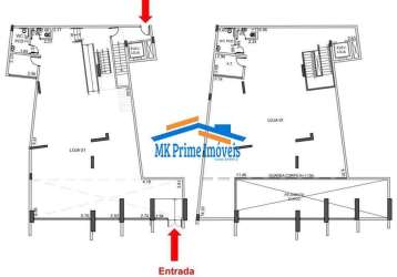 Loja comercial 467m² 2 andares p/ locação/venda av pompeia  são paulo/sp