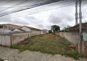 Terreno plano à venda, com 406,00 m² ao lado do metrô jabaquara!