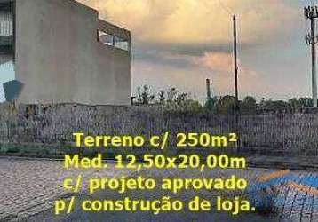 Terreno c/ 250m² no jd. abril c/ projeto de construção aprovado p/ loja.