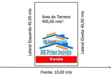 Terreno para construção de galpão ou villagio 405 mts - bela vista