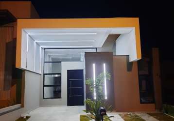 Linda casa térrea  de  100m² à venda no excelente  condomínio   fechado  terra de são francisco -  sorocaba - sp.