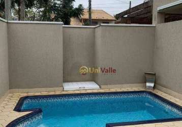 Casa com 3 dormitórios à venda, 150 m² por r$ 745.000 - condomínio hípica pinheiro - taubaté/sp