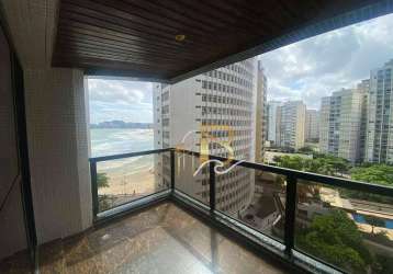 Apartamento com 4 dormitórios, 280 m² - venda por r$ 850.000 ou aluguel por r$ 8.000/mês - mar e céu - guarujá/sp