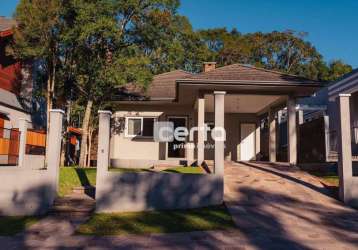 Casa com 3 dormitórios à venda, 157 m² por r$ 1.850.000,00 - vivendas do arvoredo - gramado/rs